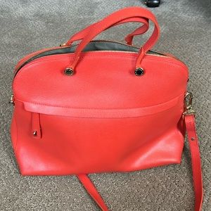Furla Top Handles Leather Dome Satchel